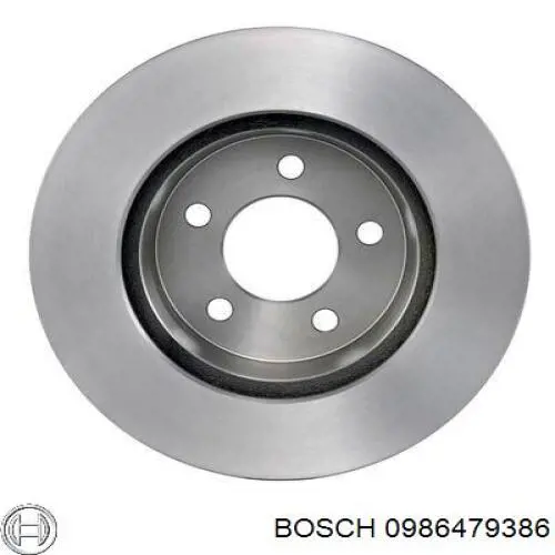 0986479386 Bosch disco de freno delantero