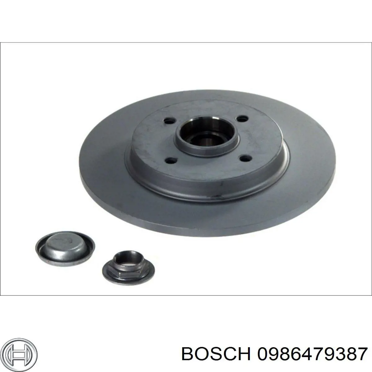 Disco de freno trasero 0986479387 Bosch