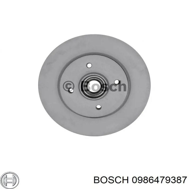 0986479387 Bosch disco de freno trasero