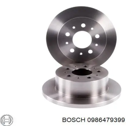 0 986 479 399 Bosch disco de freno trasero