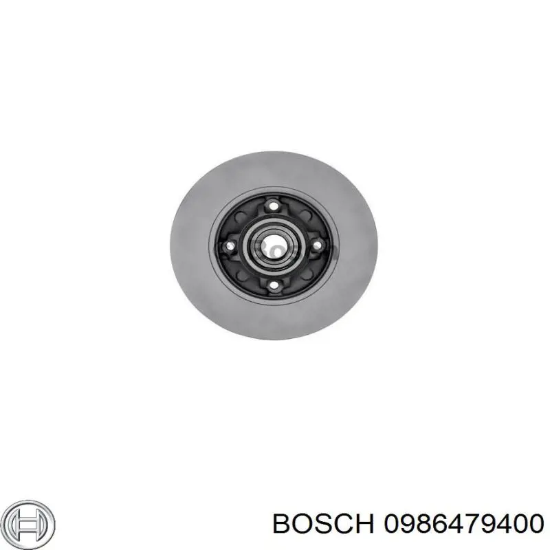 0986479400 Bosch disco de freno trasero