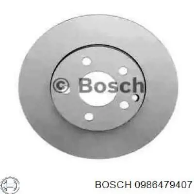 0986479407 Bosch disco de freno delantero