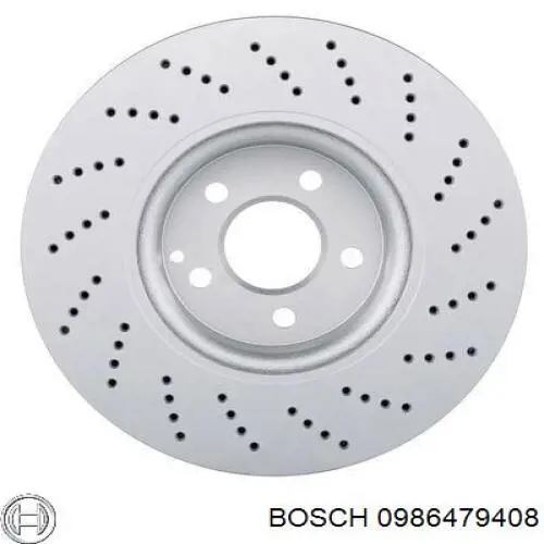 0986479408 Bosch freno de disco delantero