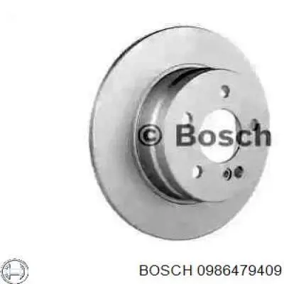 0986479409 Bosch disco de freno trasero