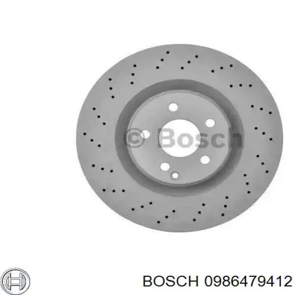 0986479412 Bosch disco de freno delantero