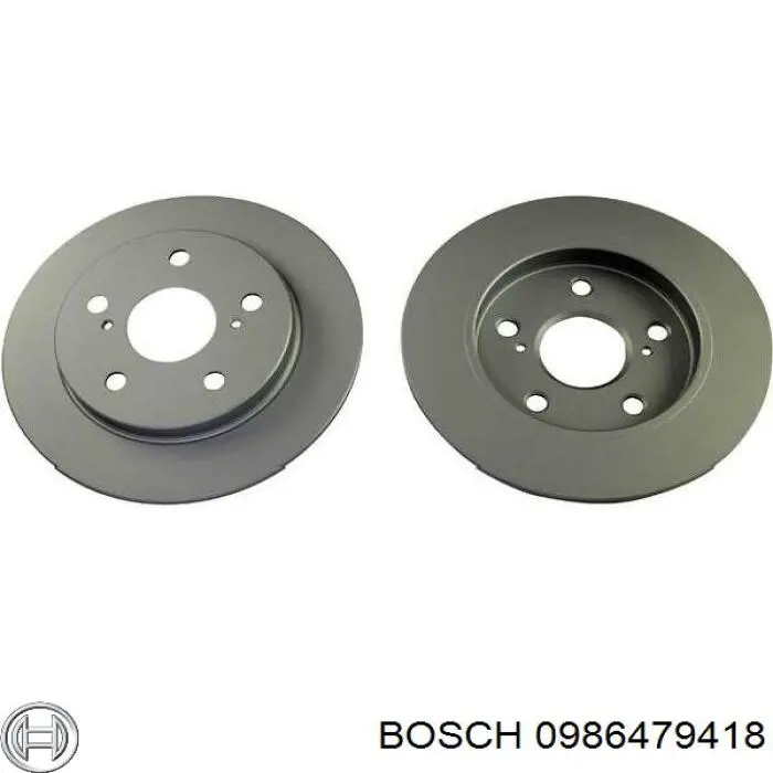 Comprar 0986479418 Bosch Disco de freno trasero