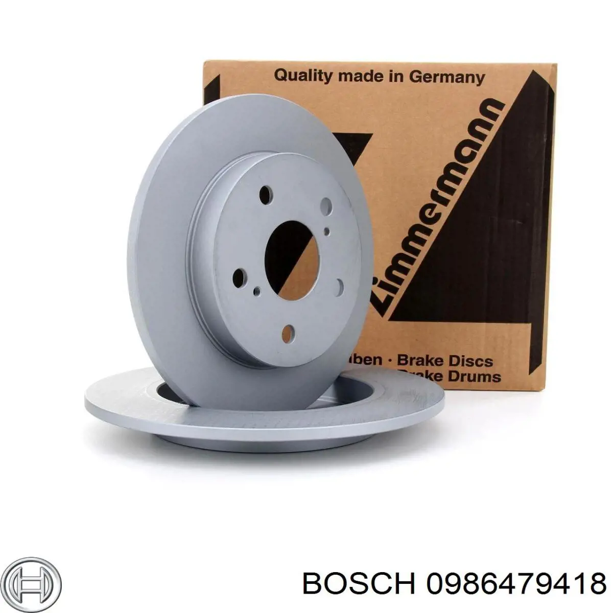 Disco de freno trasero 0986479418 Bosch