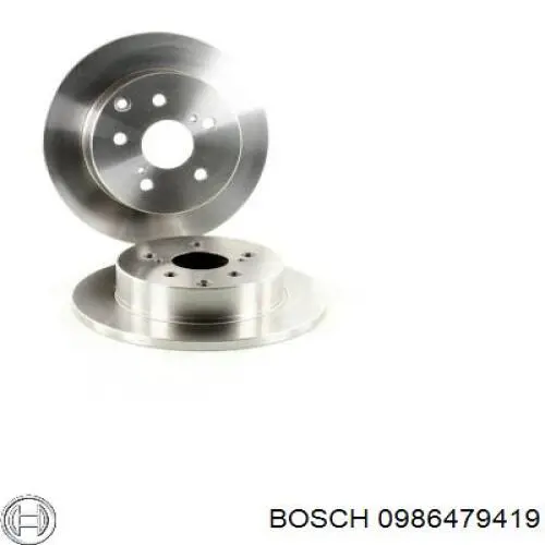 0986479419 Bosch disco de freno trasero