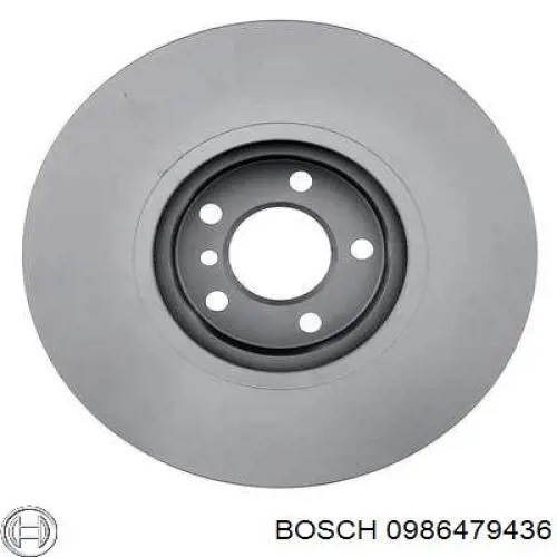 0986479436 Bosch disco de freno delantero