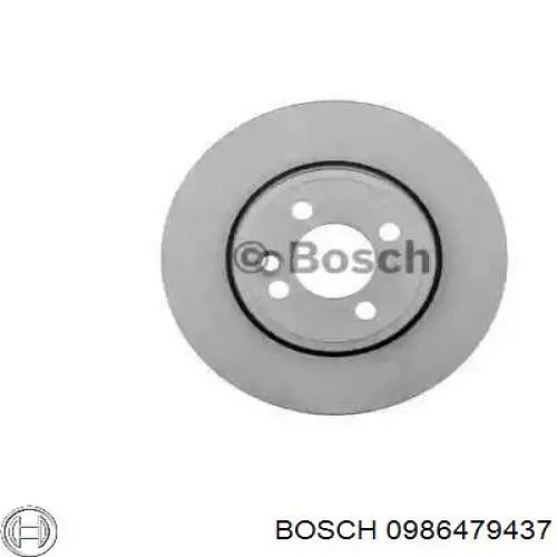 0986479437 Bosch disco de freno delantero