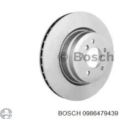 0986479439 Bosch disco de freno trasero