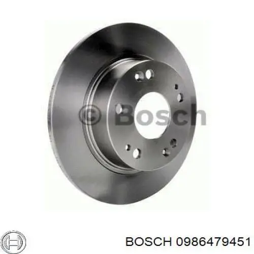 0986479451 Bosch disco de freno trasero