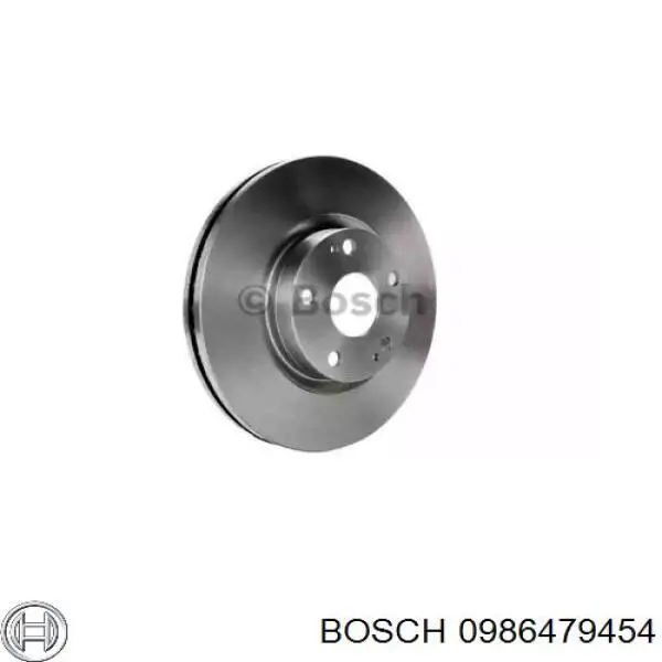 0986479454 Bosch disco de freno delantero