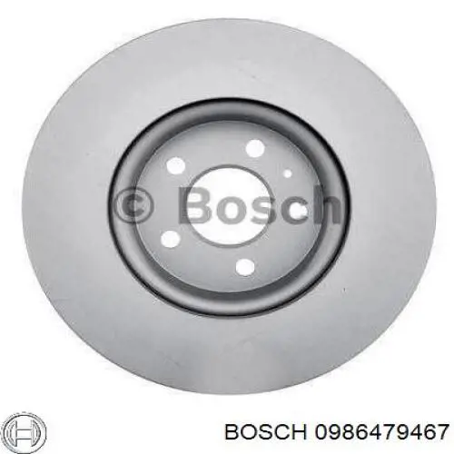0 986 479 467 Bosch disco de freno delantero