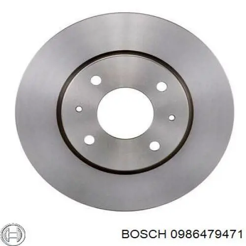 0986479471 Bosch disco de freno delantero