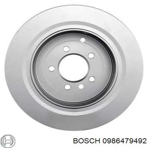 0986479492 Bosch disco de freno trasero