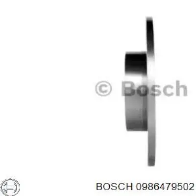 0986479502 Bosch disco de freno trasero