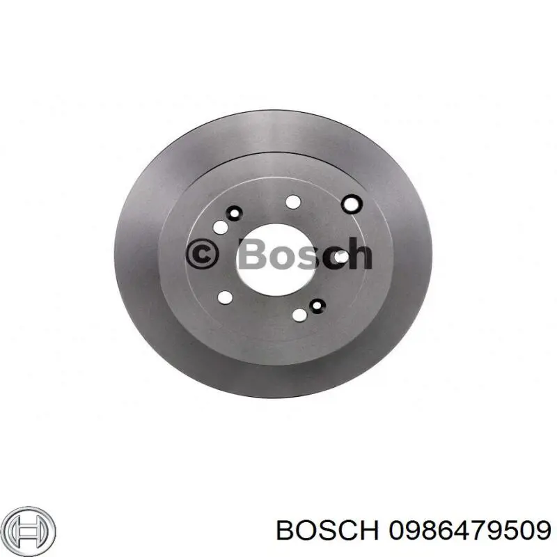 0986479509 Bosch disco de freno trasero