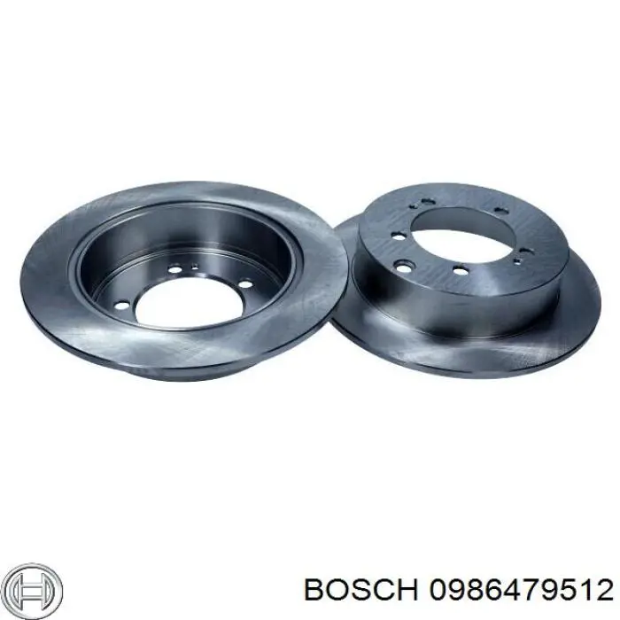 0986479512 Bosch disco de freno trasero