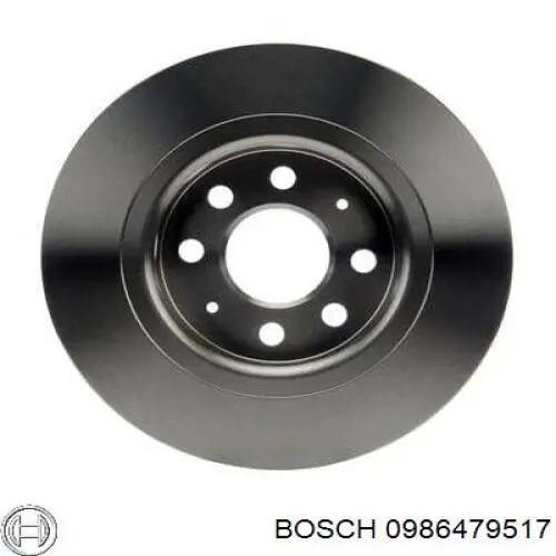 0986479517 Bosch disco de freno trasero