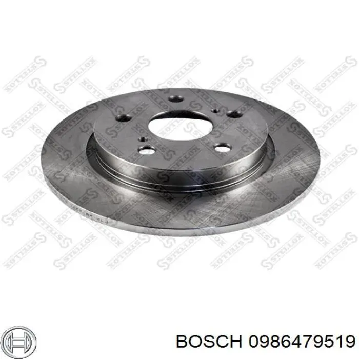 Disco de freno trasero Toyota Auris E15