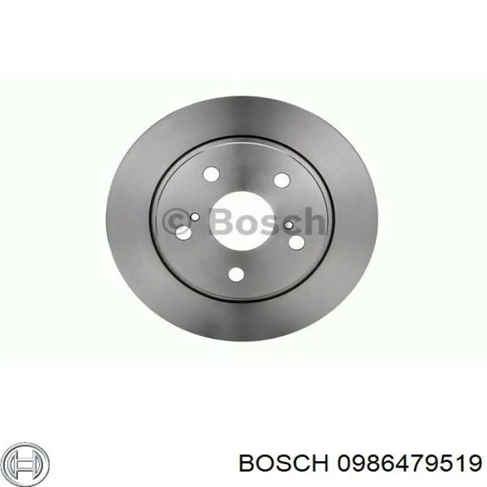 0986479519 Bosch disco de freno trasero