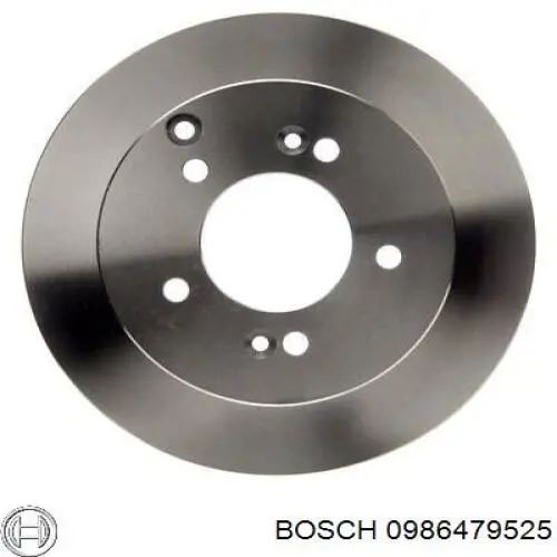 0986479525 Bosch disco de freno trasero