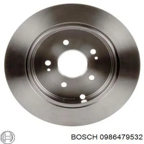 0986479532 Bosch disco de freno trasero