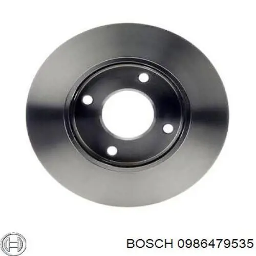 0986479535 Bosch disco de freno delantero