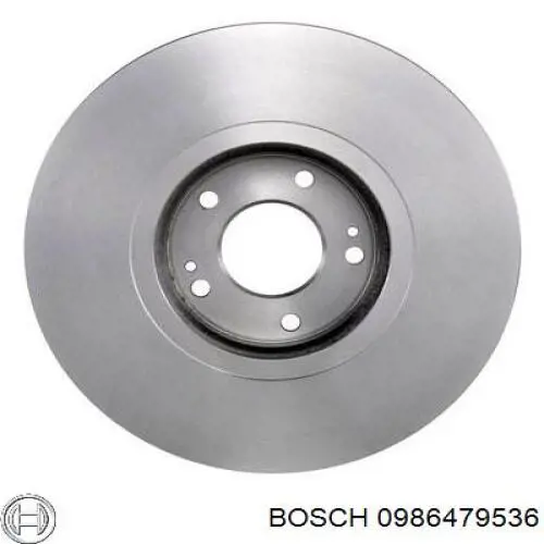 0986479536 Bosch disco de freno delantero