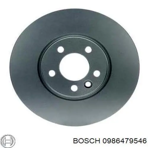 0986479546 Bosch disco de freno delantero