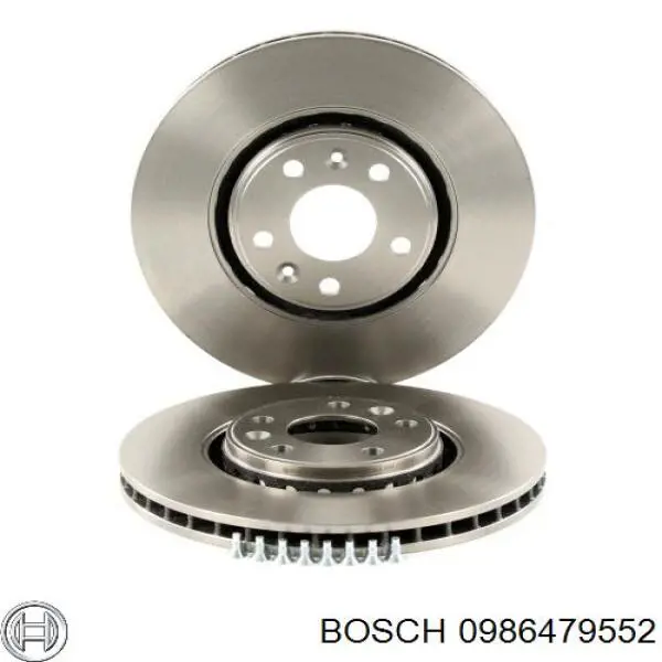 0 986 479 552 Bosch disco de freno delantero