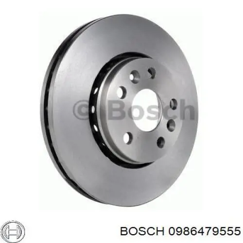 0986479555 Bosch disco de freno delantero