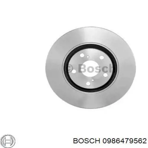 0986479562 Bosch disco de freno delantero