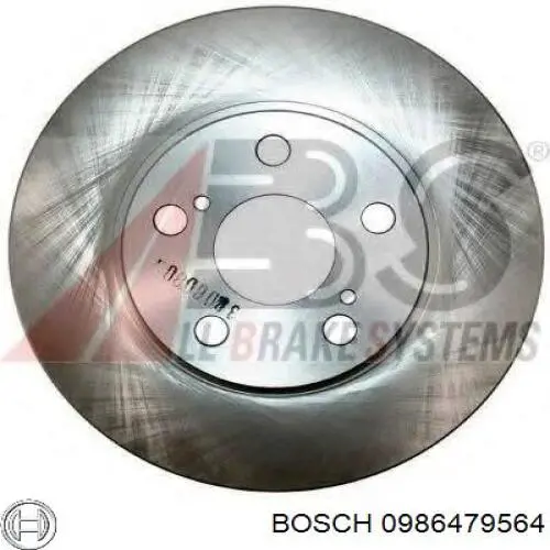 0986479564 Bosch freno de disco delantero