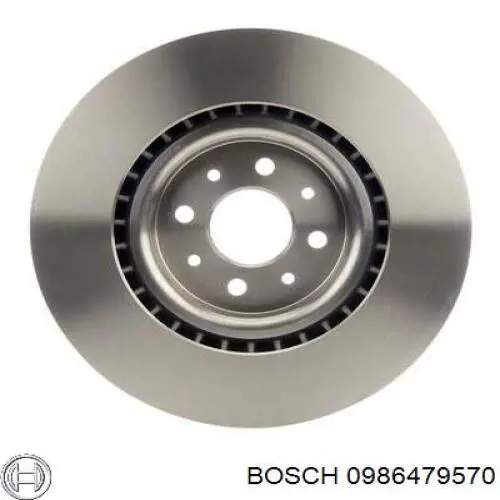 0986479570 Bosch disco de freno delantero