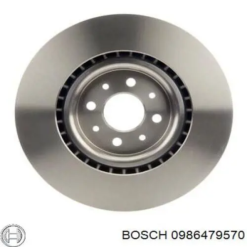 0986479570 Bosch freno de disco delantero