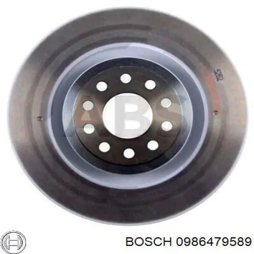 0 986 479 589 Bosch freno de disco delantero