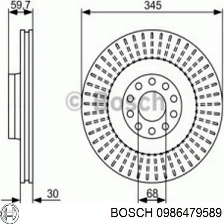 Frenos delanteros Bosch 0986479589 precio, desde 84,22 EUR
