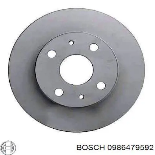 0 986 479 592 Bosch disco de freno delantero