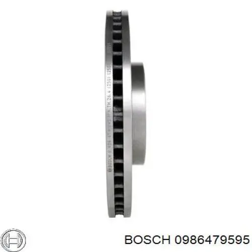 Disco de freno 0986479595 Bosch