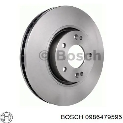 0986479595 Bosch disco de freno delantero