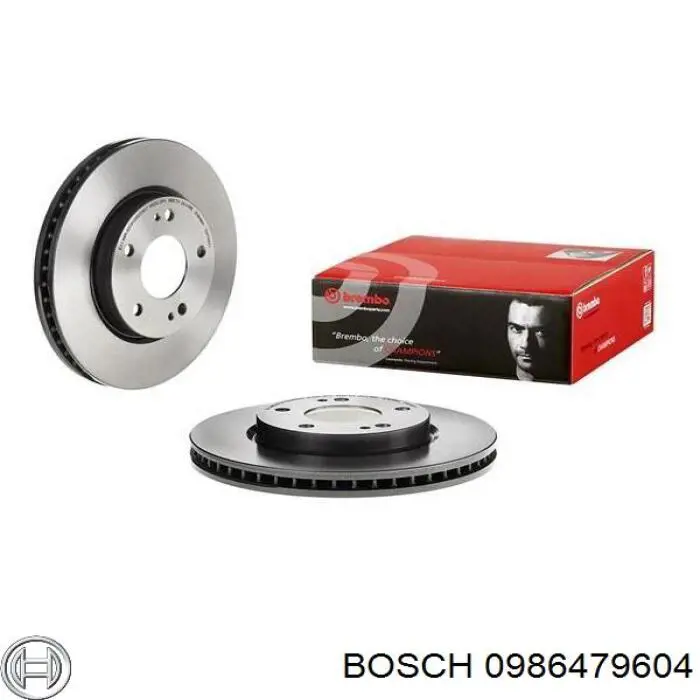 Disco de freno 0986479604 Bosch