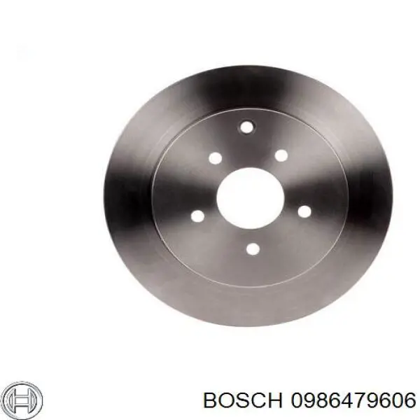 0986479606 Bosch disco de freno trasero