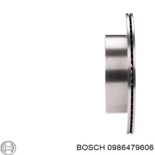 Disco de freno trasero 0986479606 Bosch