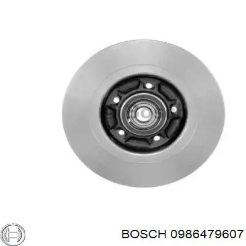 0986479607 Bosch disco de freno trasero