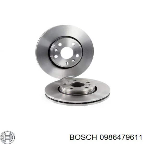 0986479611 Bosch disco de freno delantero