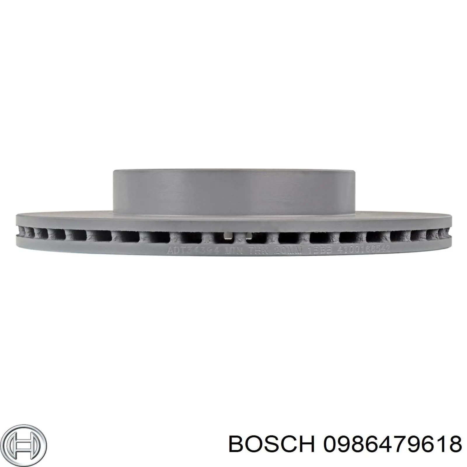 0986479618 Bosch disco de freno delantero