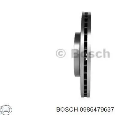 0986479637 Bosch disco de freno delantero