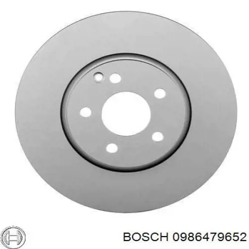 0 986 479 652 Bosch disco de freno delantero